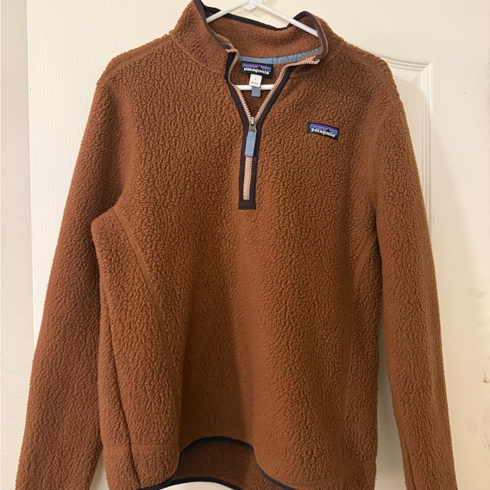 Patagonia Brown Retro Pile Fleece Pullover Large